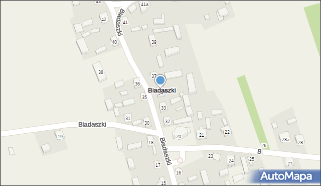 Biadaszki, Biadaszki, 34, mapa Biadaszki