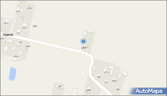 Biała, Biała, 188A, mapa Biała