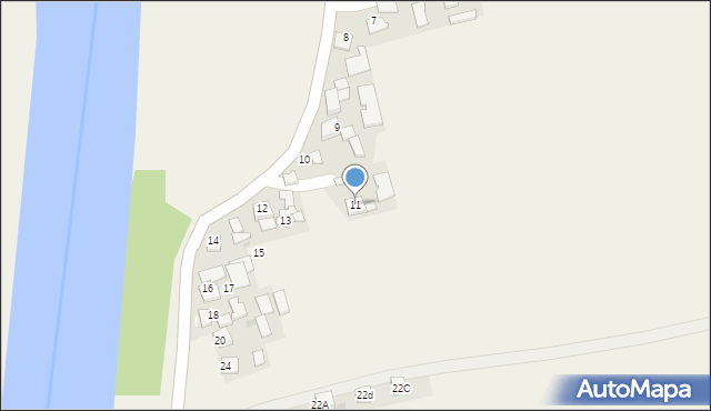 Biała, Biała, 11, mapa Biała