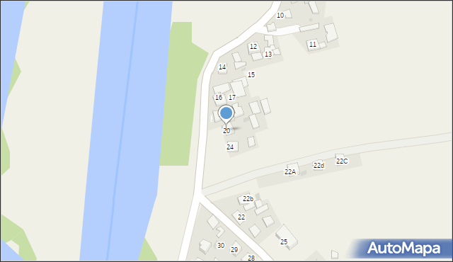 Biała, Biała, 20, mapa Biała