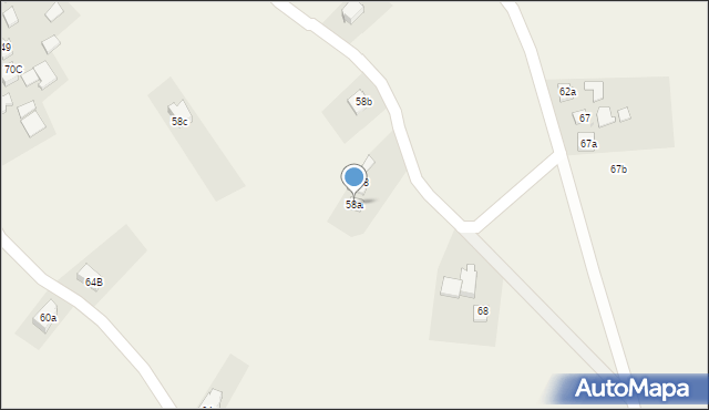 Biała, Biała, 58a, mapa Biała