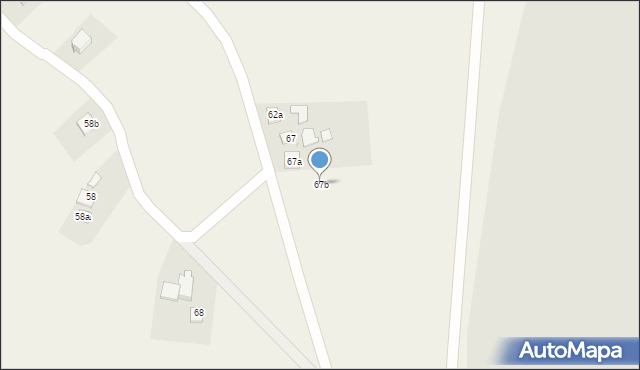 Biała, Biała, 67b, mapa Biała