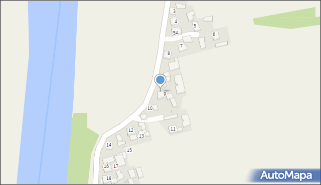 Biała, Biała, 9a, mapa Biała