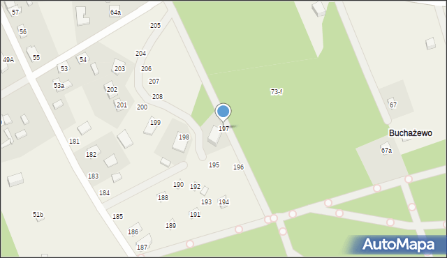 Biała, Biała, 197, mapa Biała