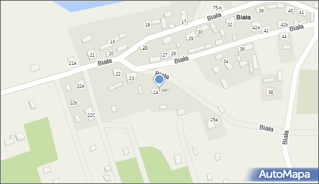 Biała, Biała, 25, mapa Biała