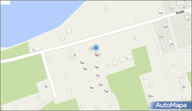 Biała, Biała, 79a, mapa Biała