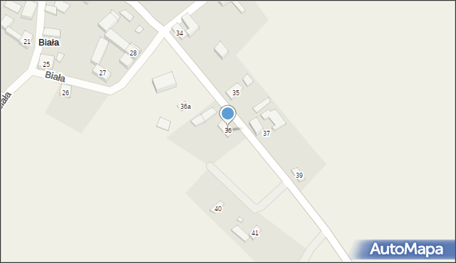 Biała, Biała, 36, mapa Biała