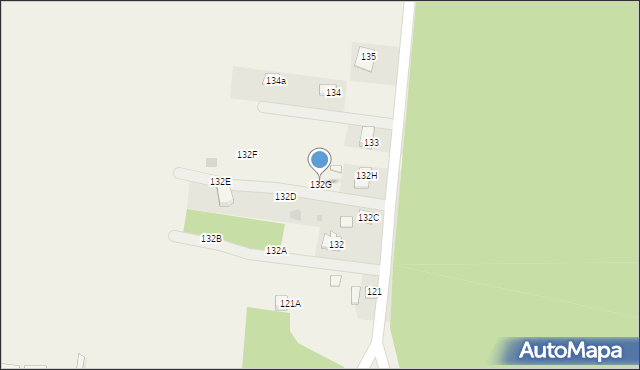 Biała, Biała, 132G, mapa Biała
