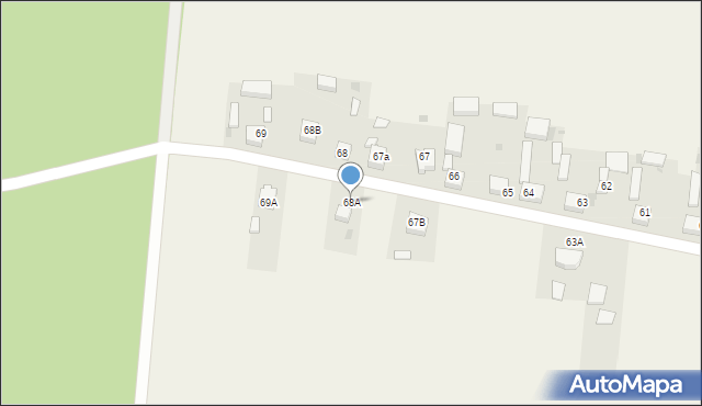 Biała, Biała, 68A, mapa Biała
