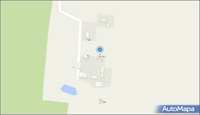 Biała, Biała, 71, mapa Biała