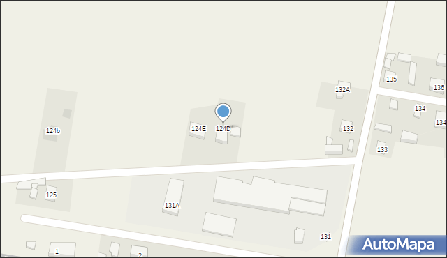 Biała, Biała, 124D, mapa Biała