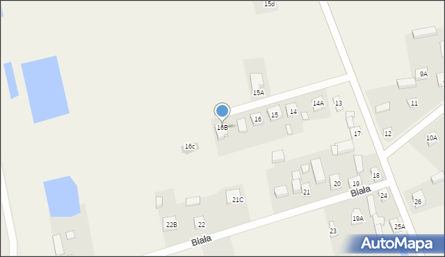 Biała, Biała, 16B, mapa Biała