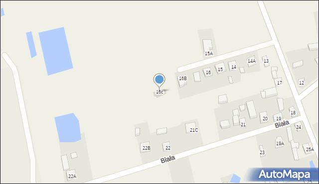 Biała, Biała, 16c, mapa Biała