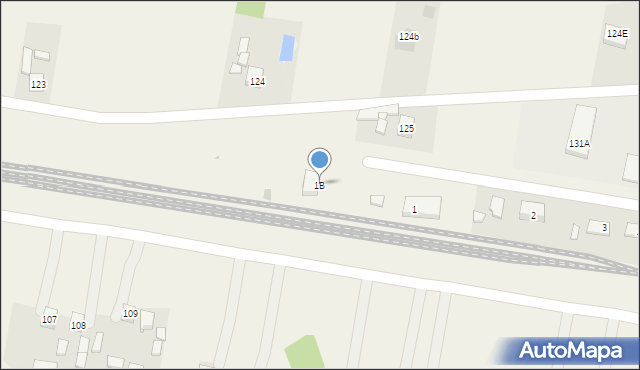 Biała, Biała, 1B, mapa Biała