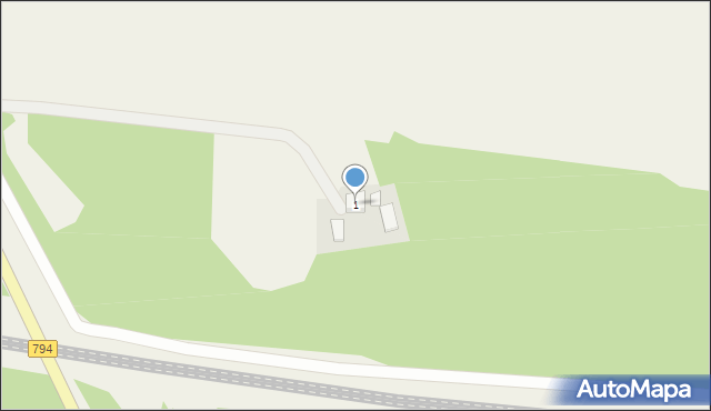 Biała Błotna, Biała Błotna, 1, mapa Biała Błotna