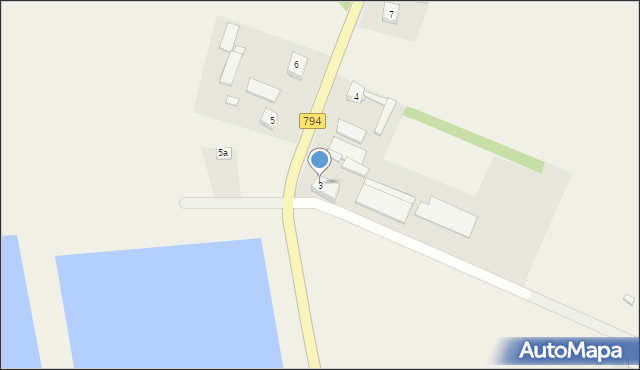 Biała Błotna, Biała Błotna, 3, mapa Biała Błotna