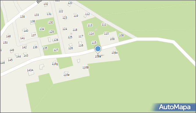 Biała Góra, Biała Góra, 108e, mapa Biała Góra