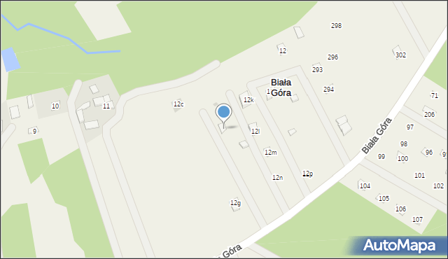 Biała Góra, Biała Góra, 12j, mapa Biała Góra