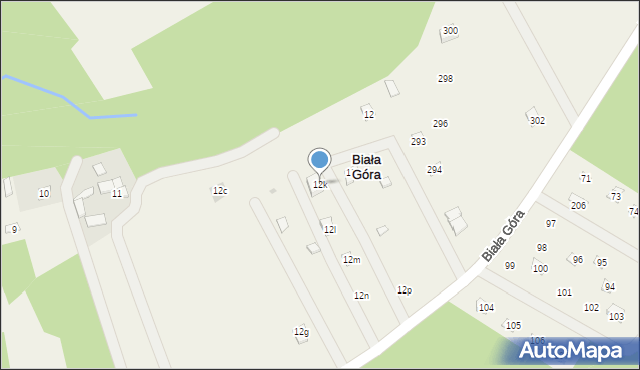 Biała Góra, Biała Góra, 12k, mapa Biała Góra