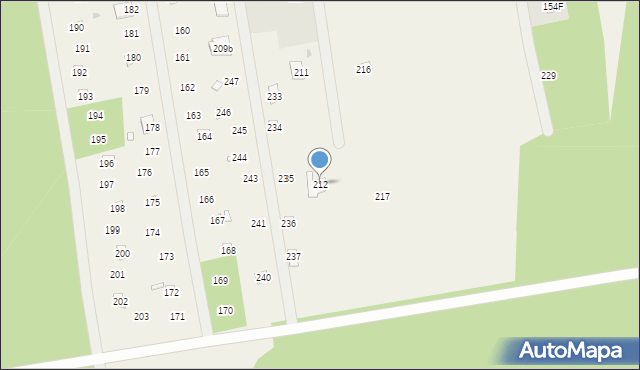 Biała Góra, Biała Góra, 212, mapa Biała Góra