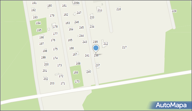 Biała Góra, Biała Góra, 236, mapa Biała Góra