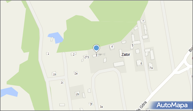 Biała Góra, Biała Góra, 3, mapa Biała Góra