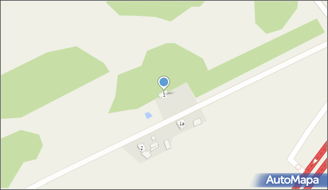 Biała Góra, Biała Góra, 1, mapa Biała Góra