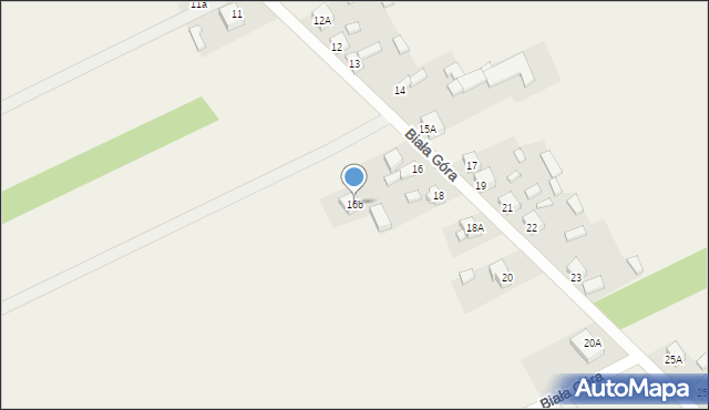 Biała Góra, Biała Góra, 16b, mapa Biała Góra