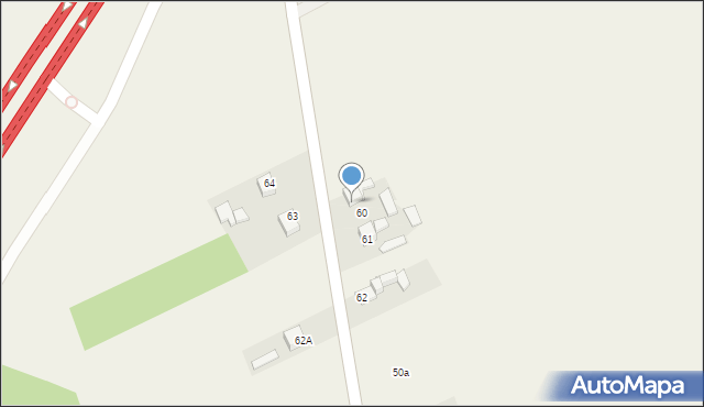 Biała Góra, Biała Góra, 60A, mapa Biała Góra