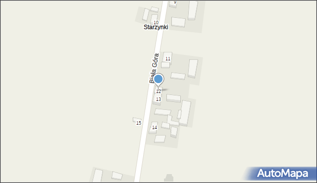 Biała Góra, Biała Góra, 12, mapa Biała Góra