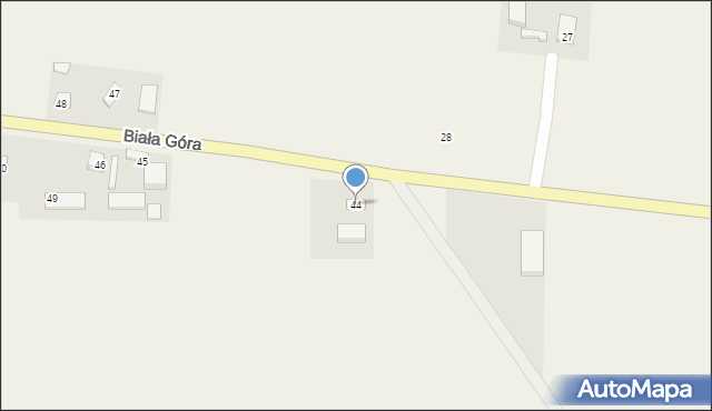Biała Góra, Biała Góra, 44, mapa Biała Góra