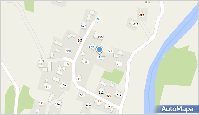 Biała Niżna, Biała Niżna, 111, mapa Biała Niżna