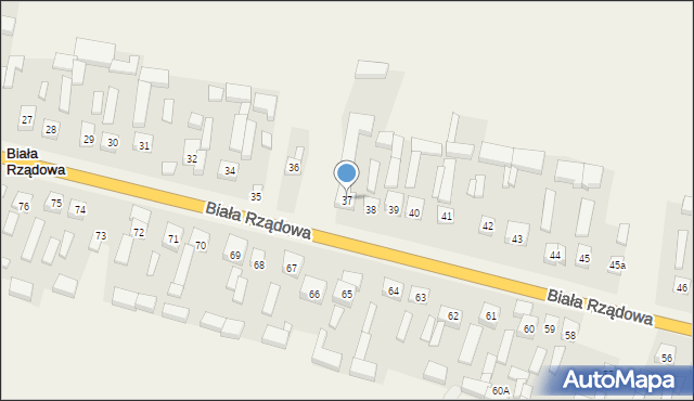 Biała Rządowa, Biała Rządowa, 37, mapa Biała Rządowa