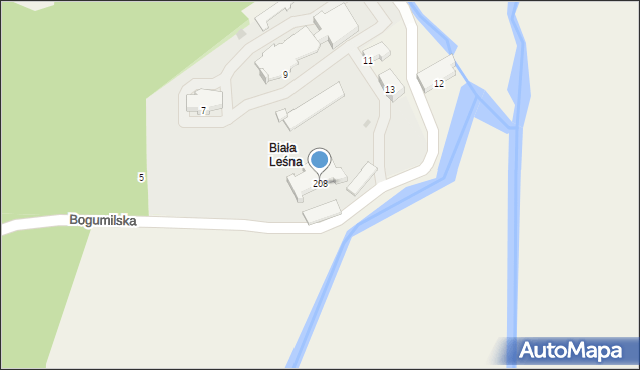 Biała Wielka, Biała Wielka, 208, mapa Biała Wielka