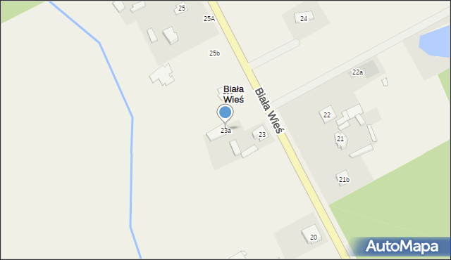 Biała Wieś, Biała Wieś, 23a, mapa Biała Wieś