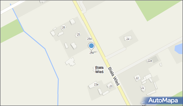 Biała Wieś, Biała Wieś, 25b, mapa Biała Wieś
