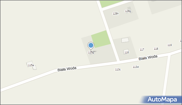 Biała Woda, Biała Woda, 115g, mapa Biała Woda