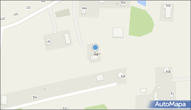 Biała Woda, Biała Woda, 50B, mapa Biała Woda