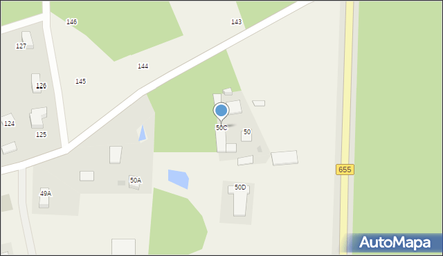 Biała Woda, Biała Woda, 50C, mapa Biała Woda