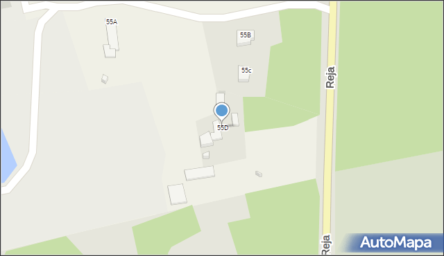 Biała Woda, Biała Woda, 55D, mapa Biała Woda