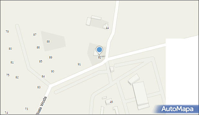 Biała Woda, Biała Woda, 92, mapa Biała Woda