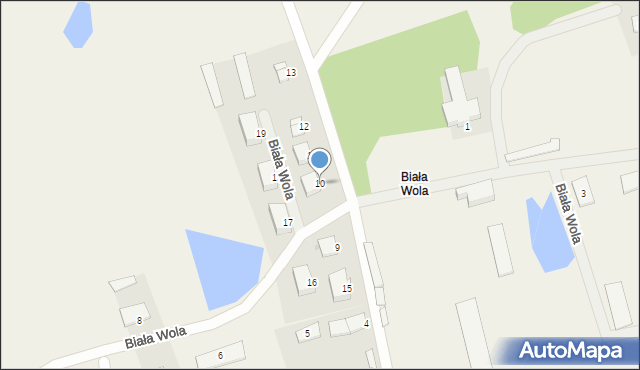 Biała Wola, Biała Wola, 10, mapa Biała Wola