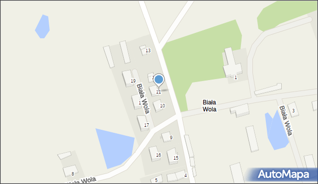 Biała Wola, Biała Wola, 11, mapa Biała Wola