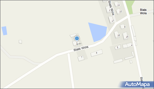 Biała Wola, Biała Wola, 8, mapa Biała Wola