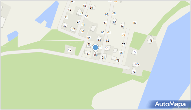 Białachowo, Białachowo, 1b, mapa Białachowo