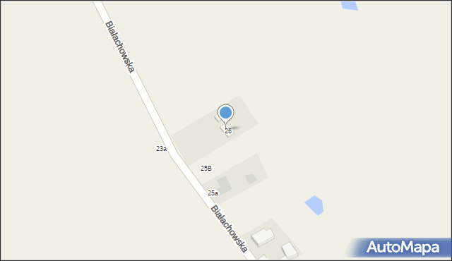 Białachowo, Białachowo, 28, mapa Białachowo