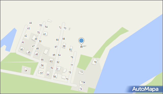 Białachowo, Białachowo, 80, mapa Białachowo