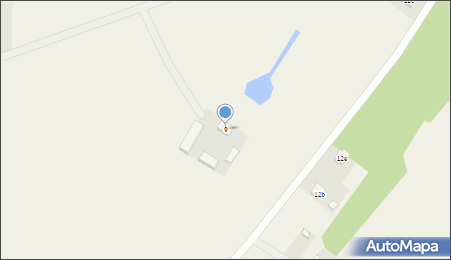 Białachowo, Białachowo, 9, mapa Białachowo