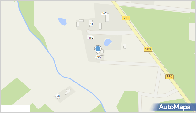 Białasy, Białasy, 46A, mapa Białasy