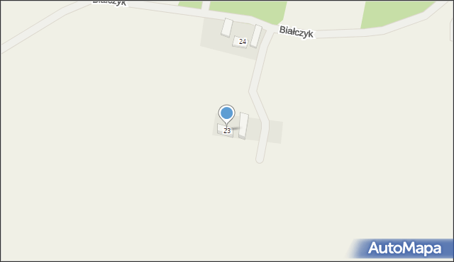 Białczyk, Białczyk, 23, mapa Białczyk